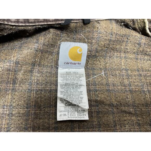 Vintage Y2K Carhartt J97 CML Detroit Canvas Work Jacket XL Distressed - Picture 12 of 16